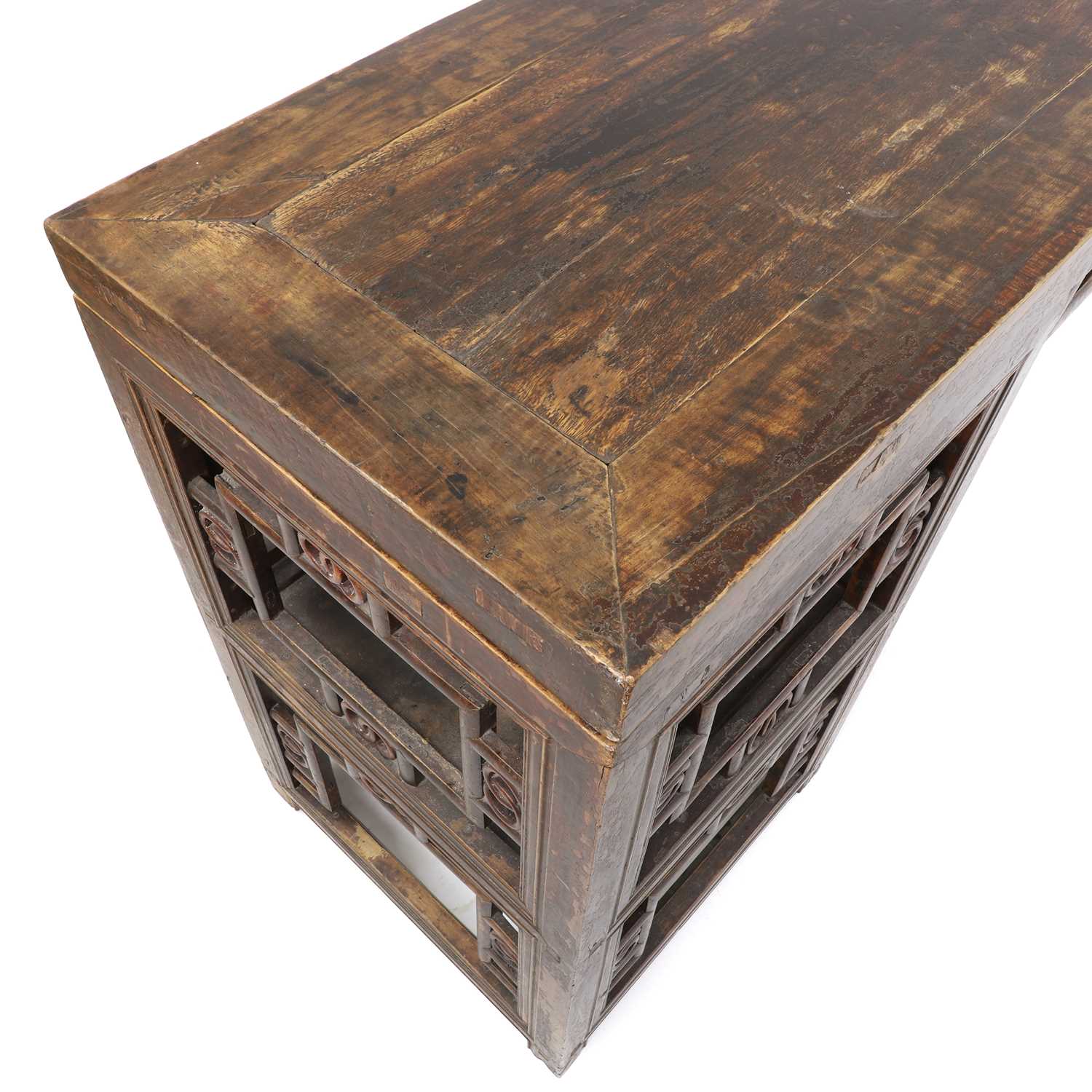 A Chinese nanmu pedestal table jiaji’an, - Image 10 of 14