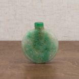 A Chinese jadeite snuff bottle,