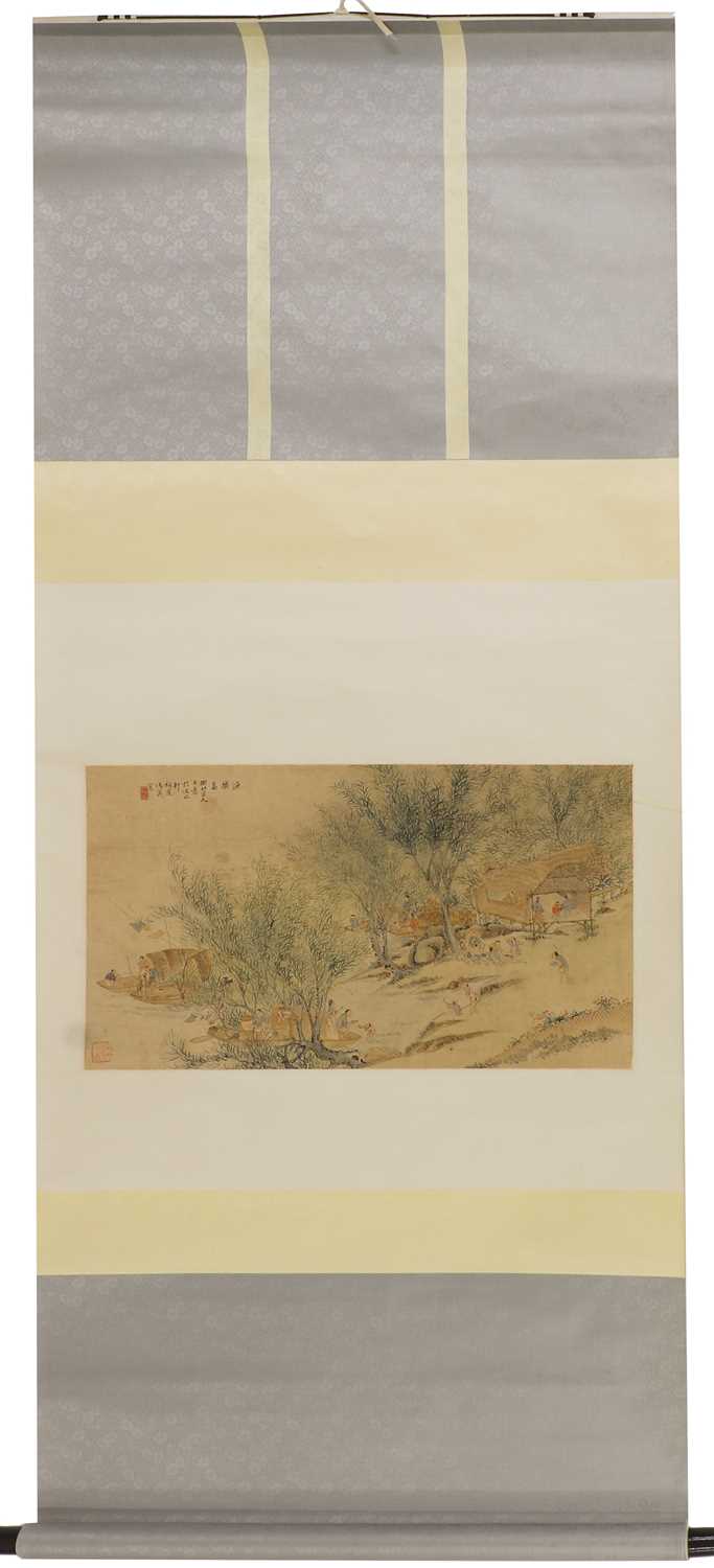 A Chinese hanging scroll, - Image 2 of 2