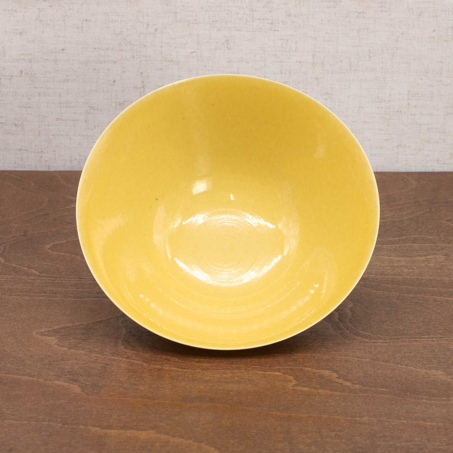 A Chinese yellow-glazed bowl, - Image 5 of 8