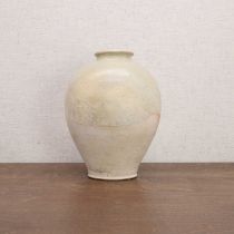 A Chinese Gongyi ware white-glazed jar,
