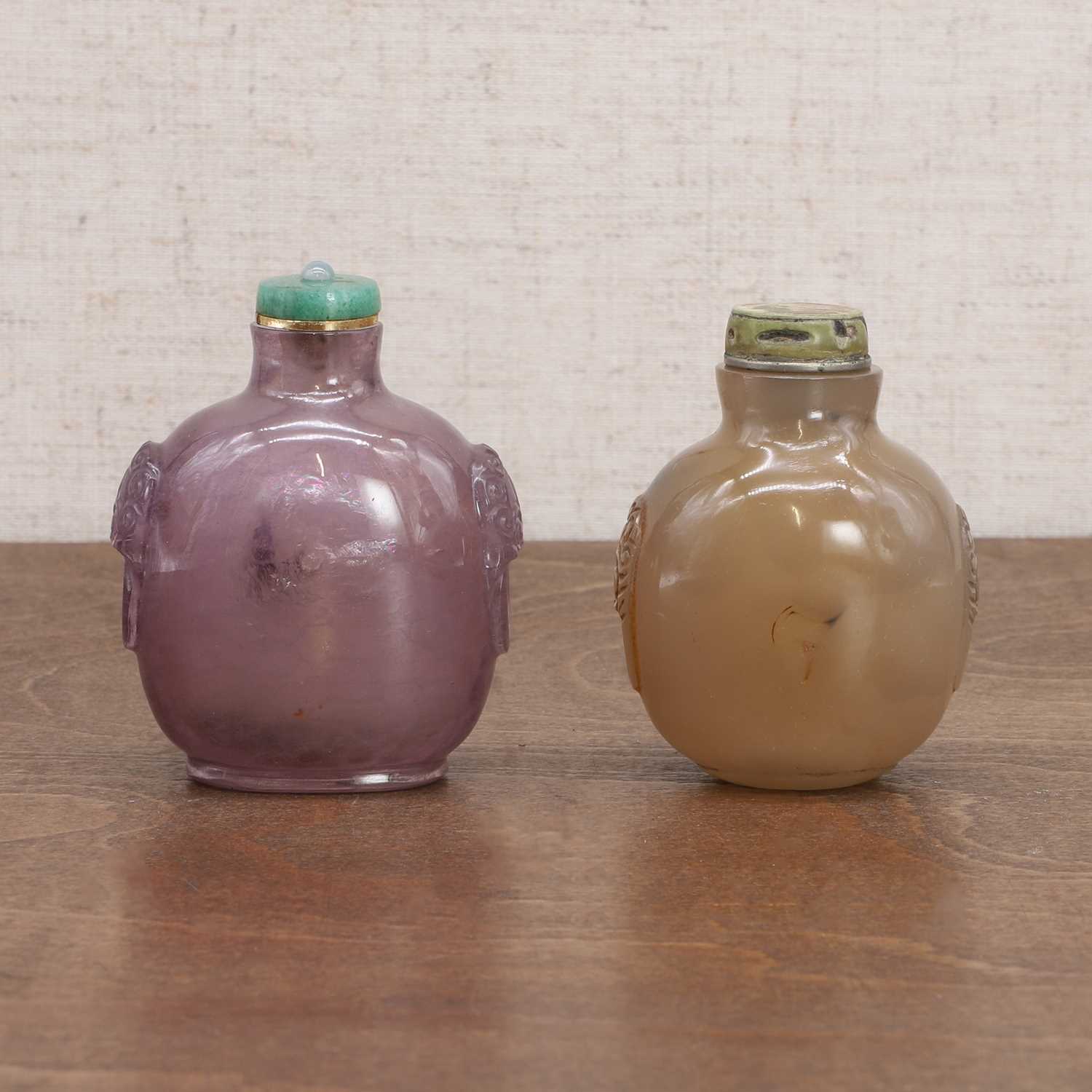 Two Chinese snuff bottles, - Image 3 of 7