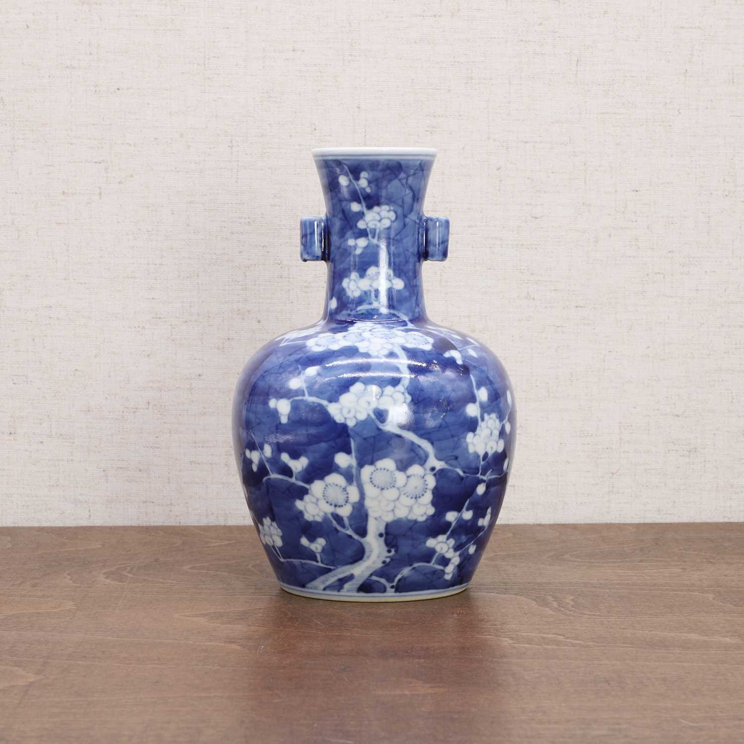 A Chinese blue and white vase,