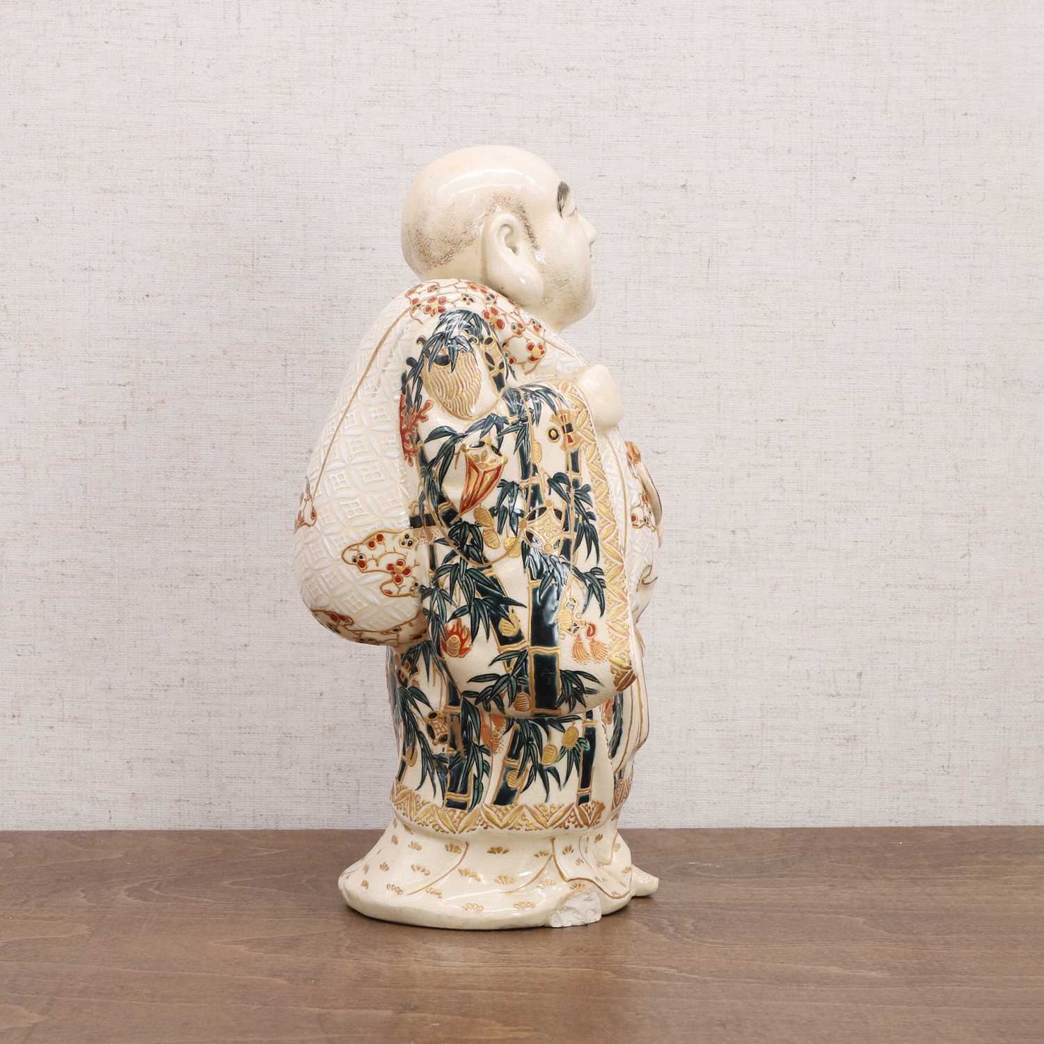 A Japanese Satsuma ware figure, - Image 2 of 7
