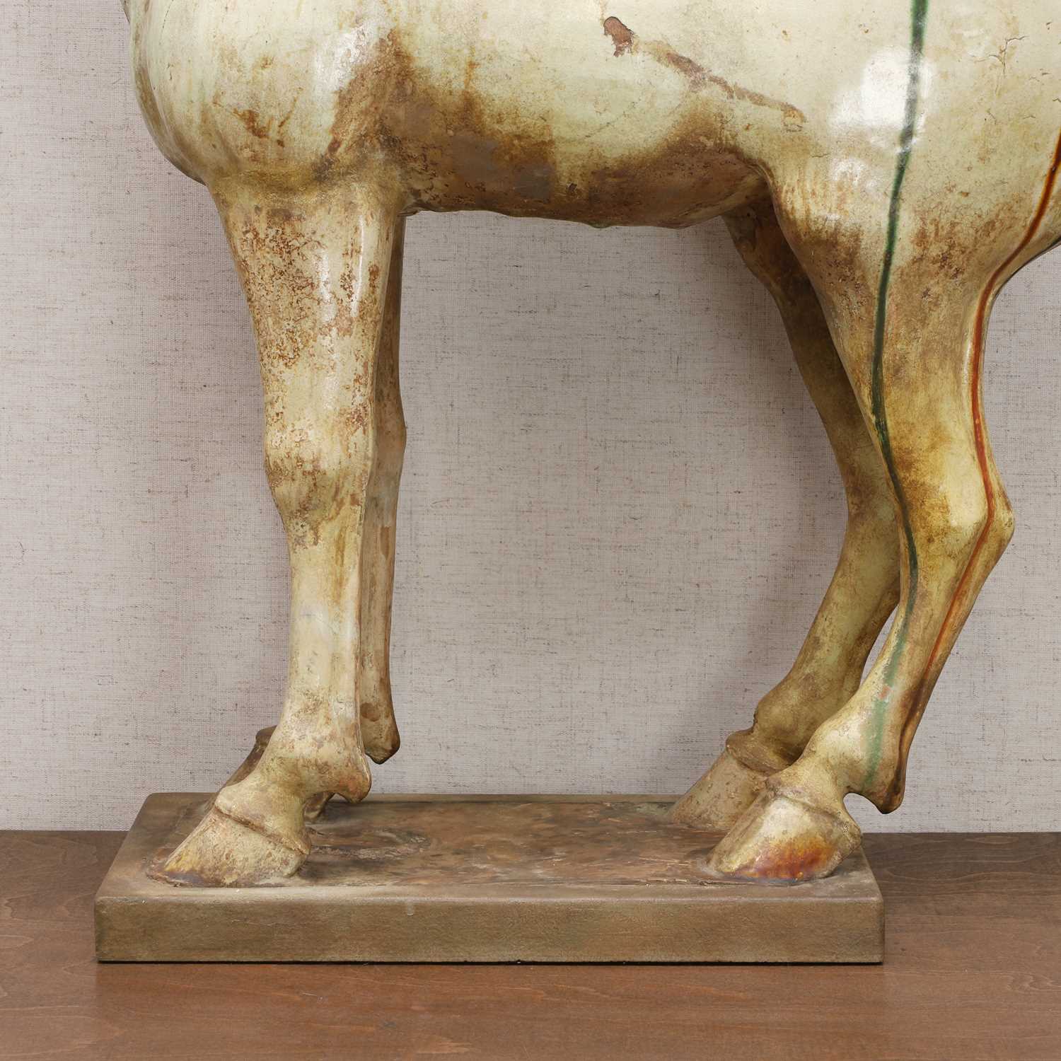 A Chinese sancai-glazed pottery horse, - Image 15 of 23