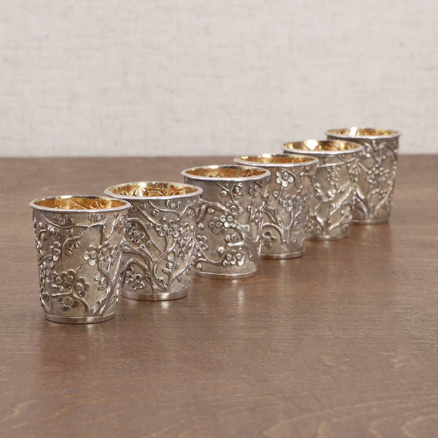 A group of Chinese silver beakers, - Image 7 of 11