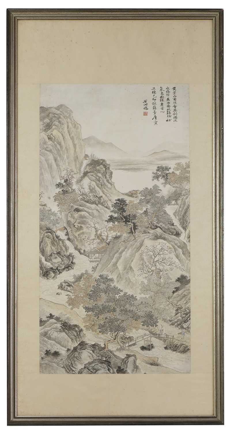 A Chinese gouache painting,