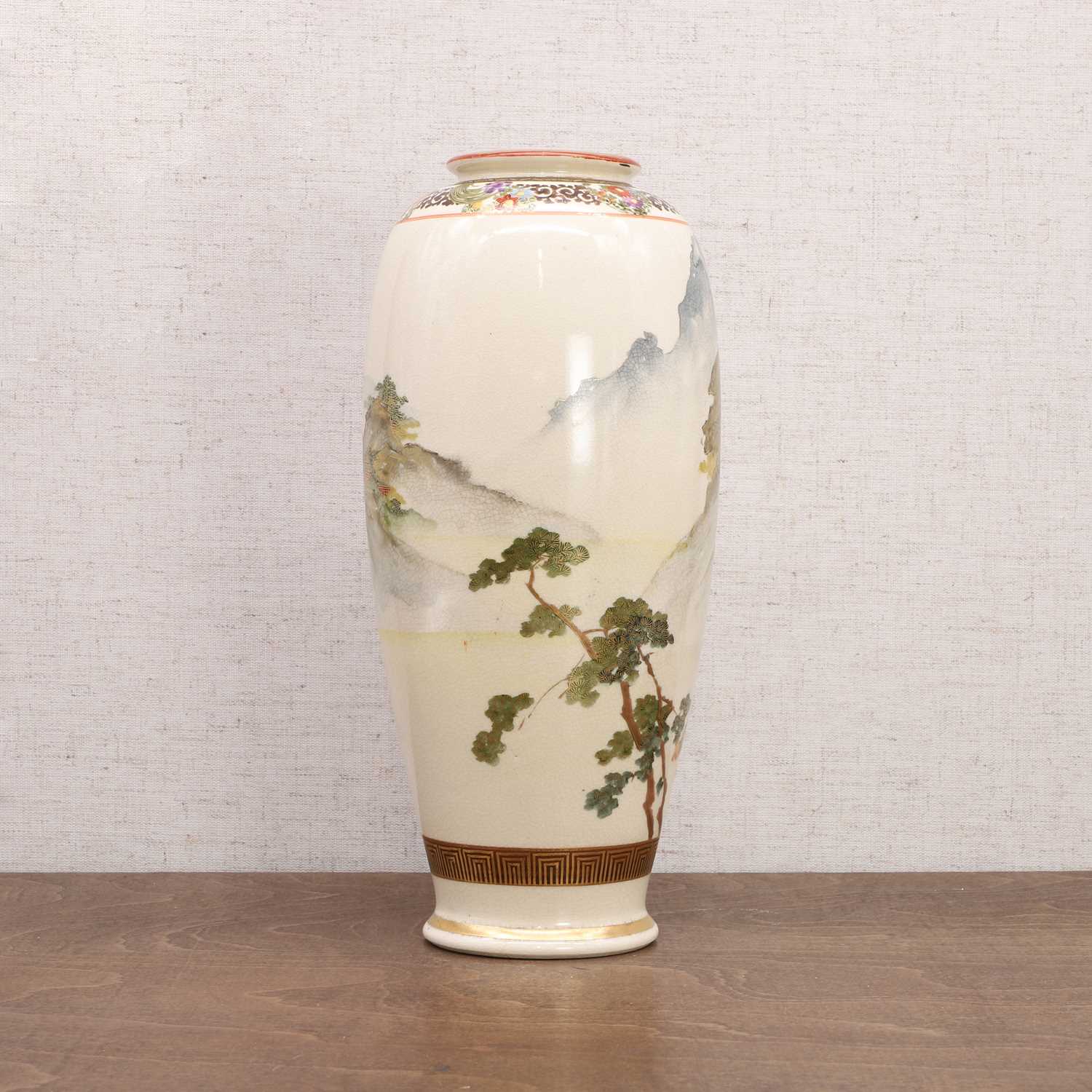 A Japanese Satsuma ware vase, - Image 3 of 7