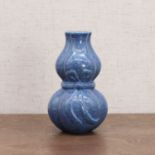 A Chinese robin's-egg glazed double gourd vase,