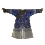 A Chinese brocade-weave dragon robe,
