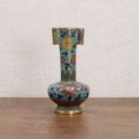 A Chinese cloisonné arrow vase,