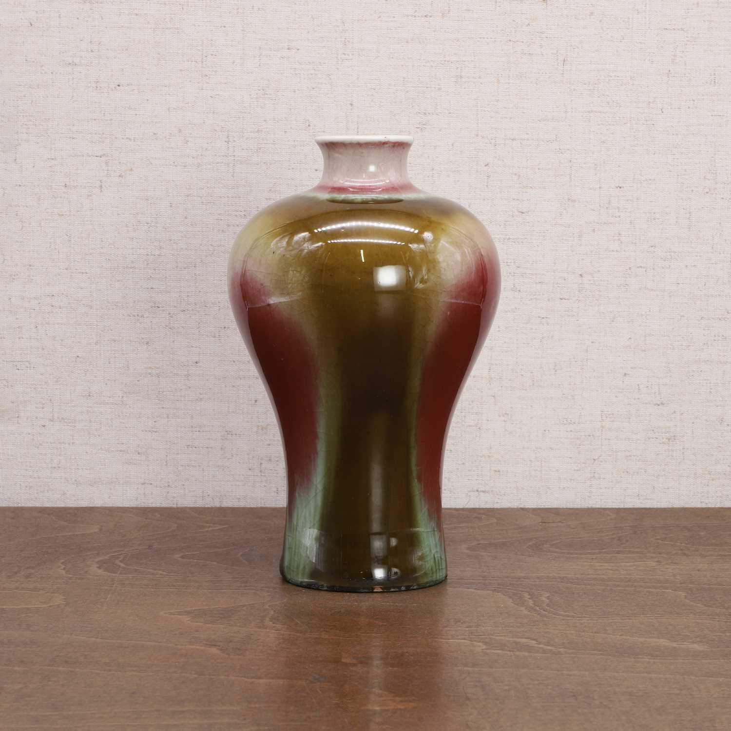 A Chinese flambé-glazed meiping vase, - Image 4 of 10