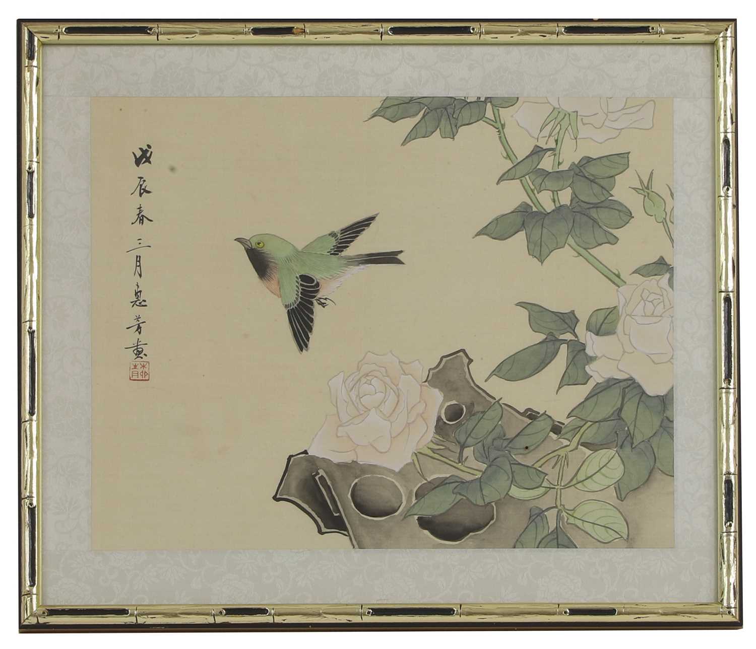 A collection of twelve Chinese gouache paintings, - Image 2 of 25