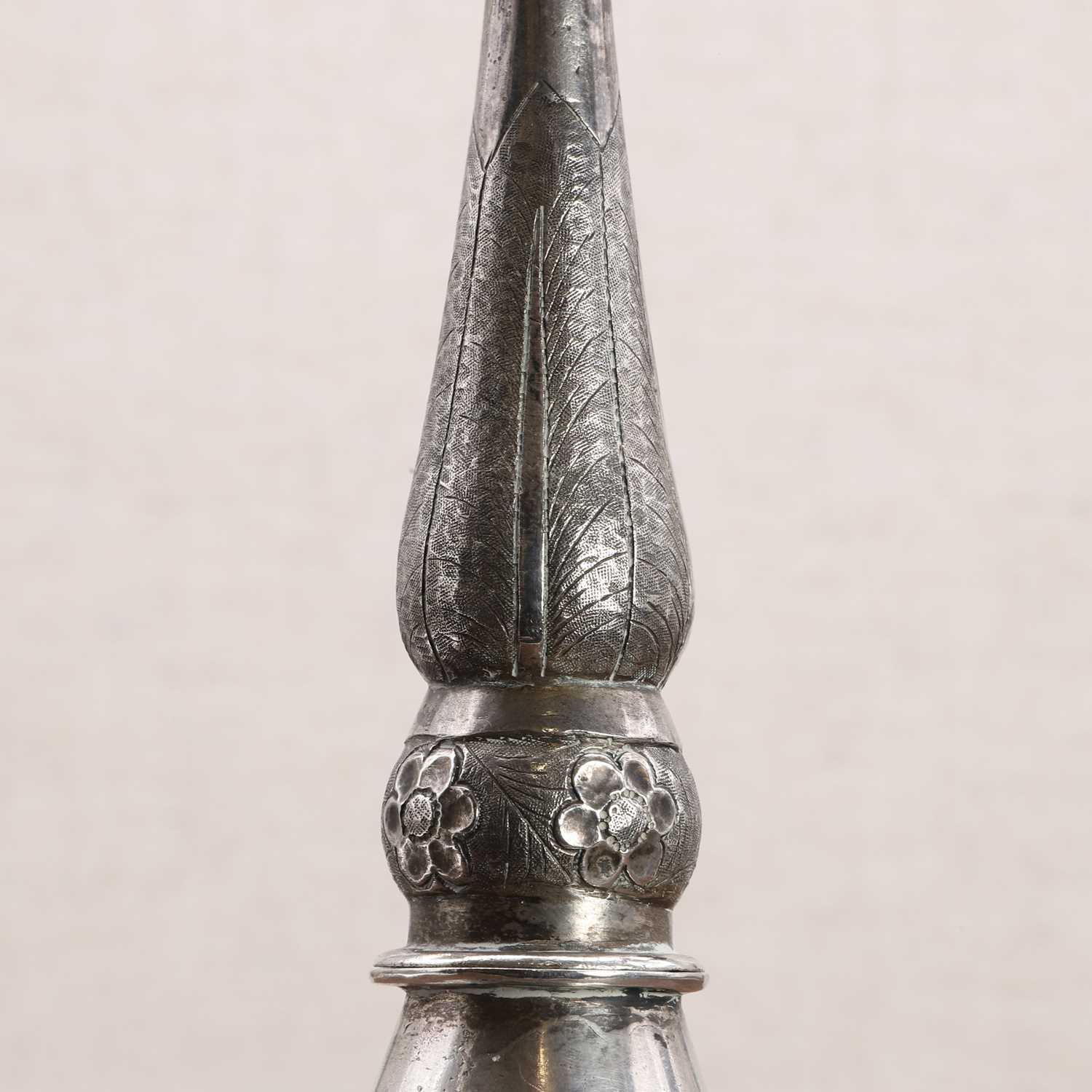 A Chinese export silver rosewater sprinkler, - Image 8 of 11