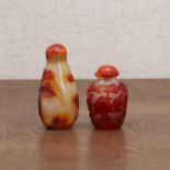 Two Chinese snuff bottles,