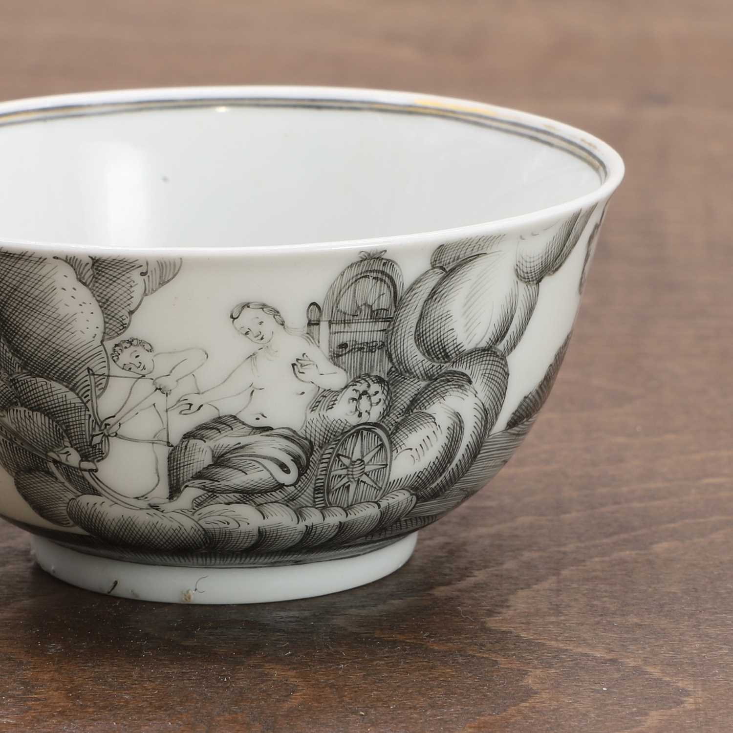 A group of Chinese export en grisaille porcelain, - Image 6 of 9