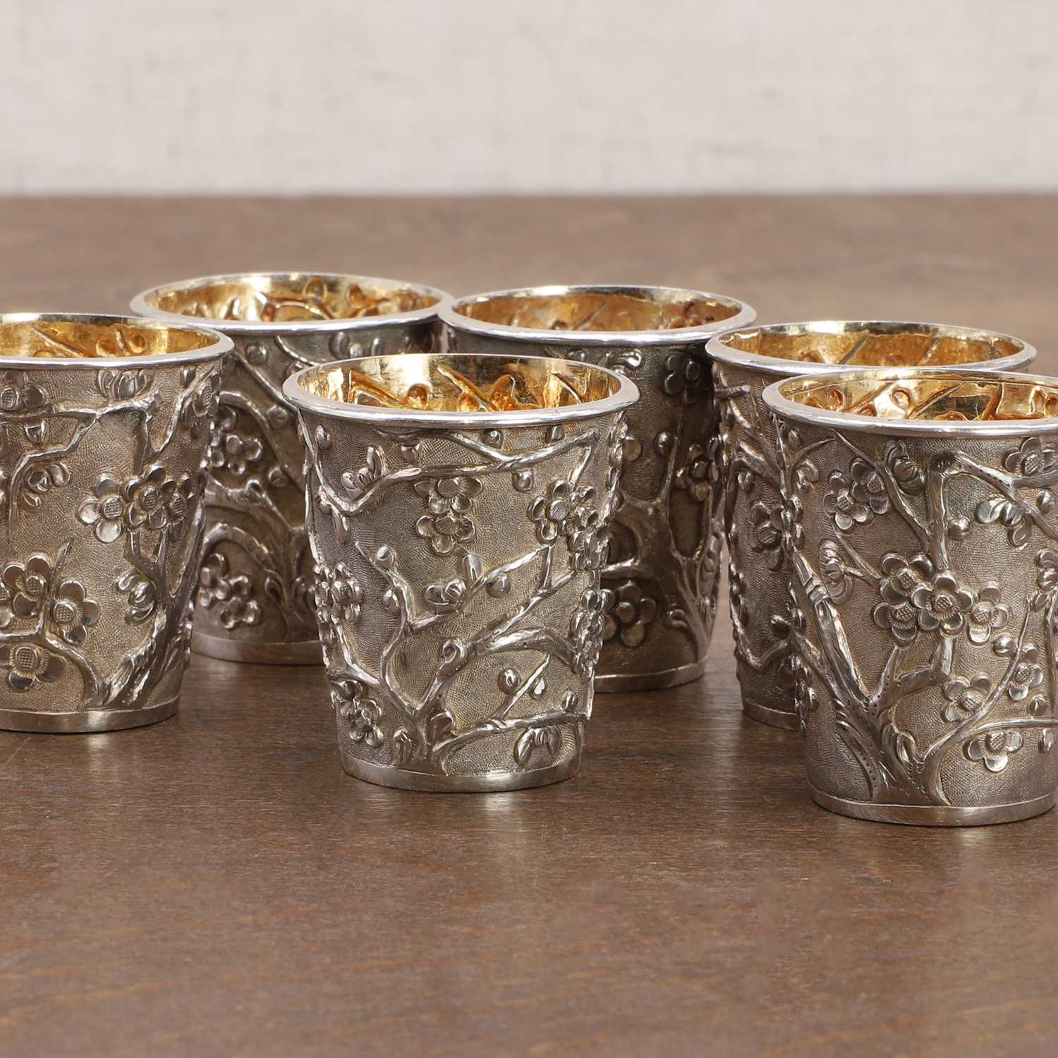 A group of Chinese silver beakers, - Image 10 of 11