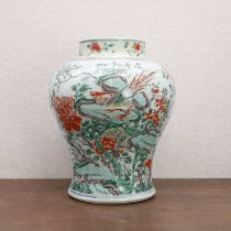 A Chinese wucai vase,