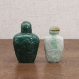 Two Chinese snuff bottles,