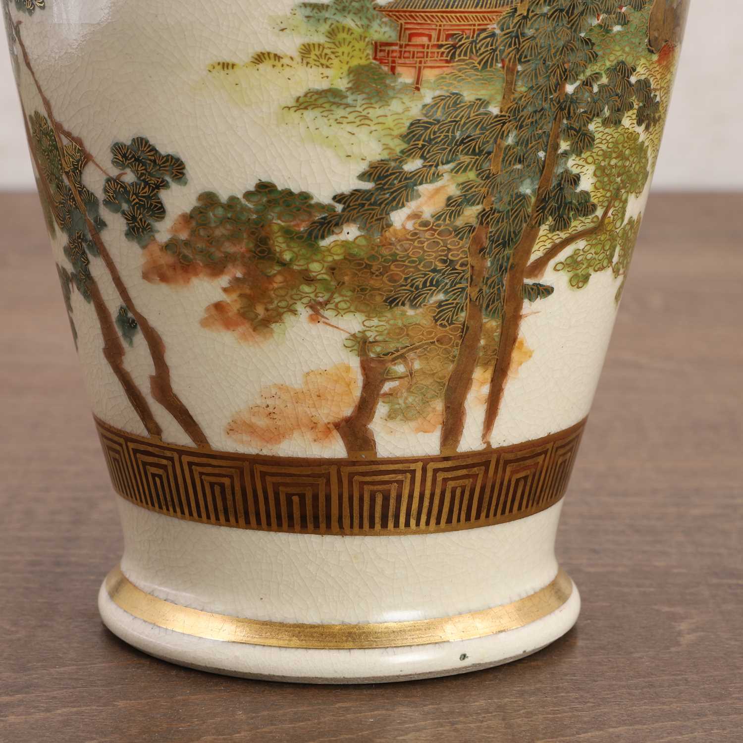 A Japanese Satsuma ware vase, - Image 7 of 7