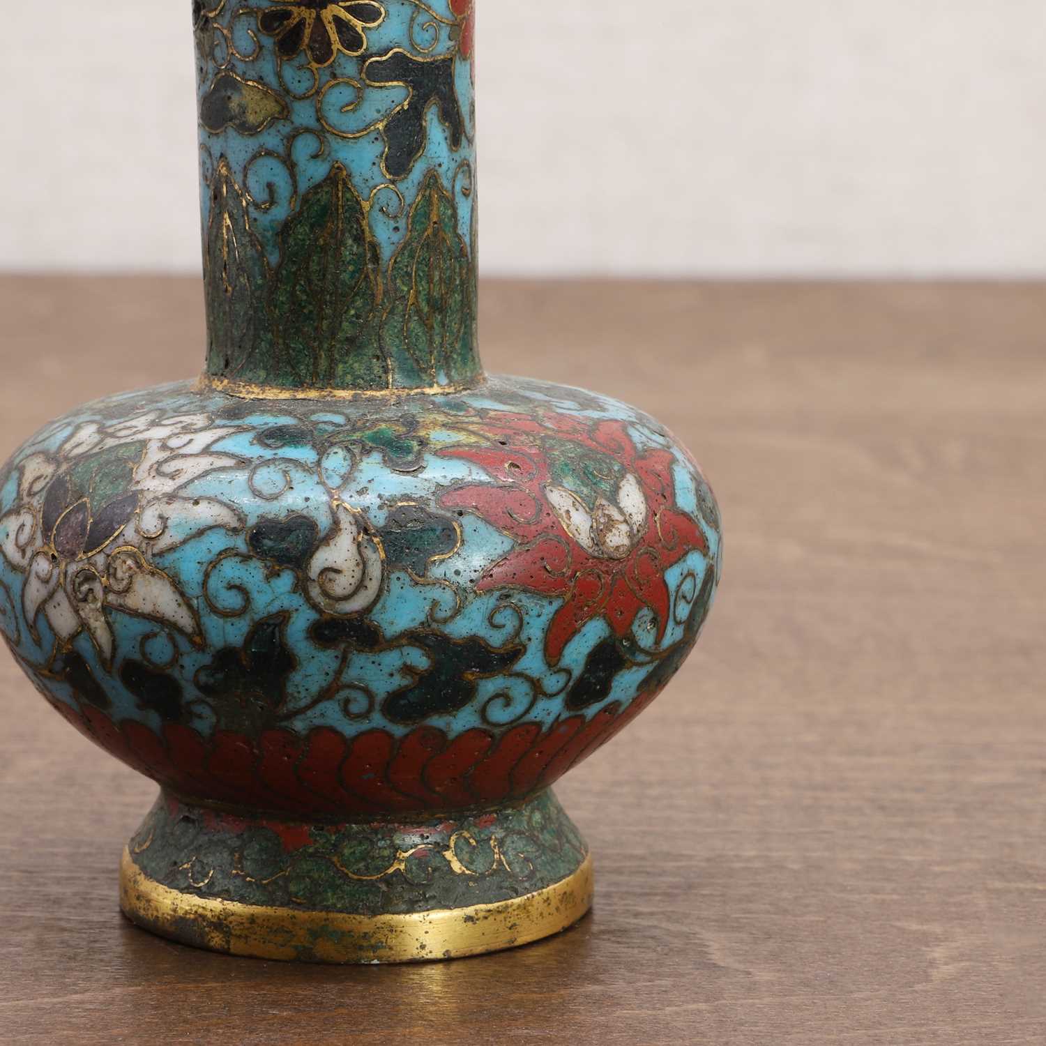 A Chinese cloisonné arrow vase, - Image 5 of 7