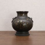 A Chinese bronze vase,