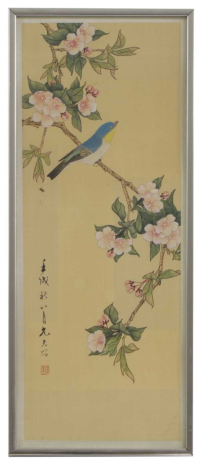 A collection of eight Chinese gouache paintings, - Image 12 of 17