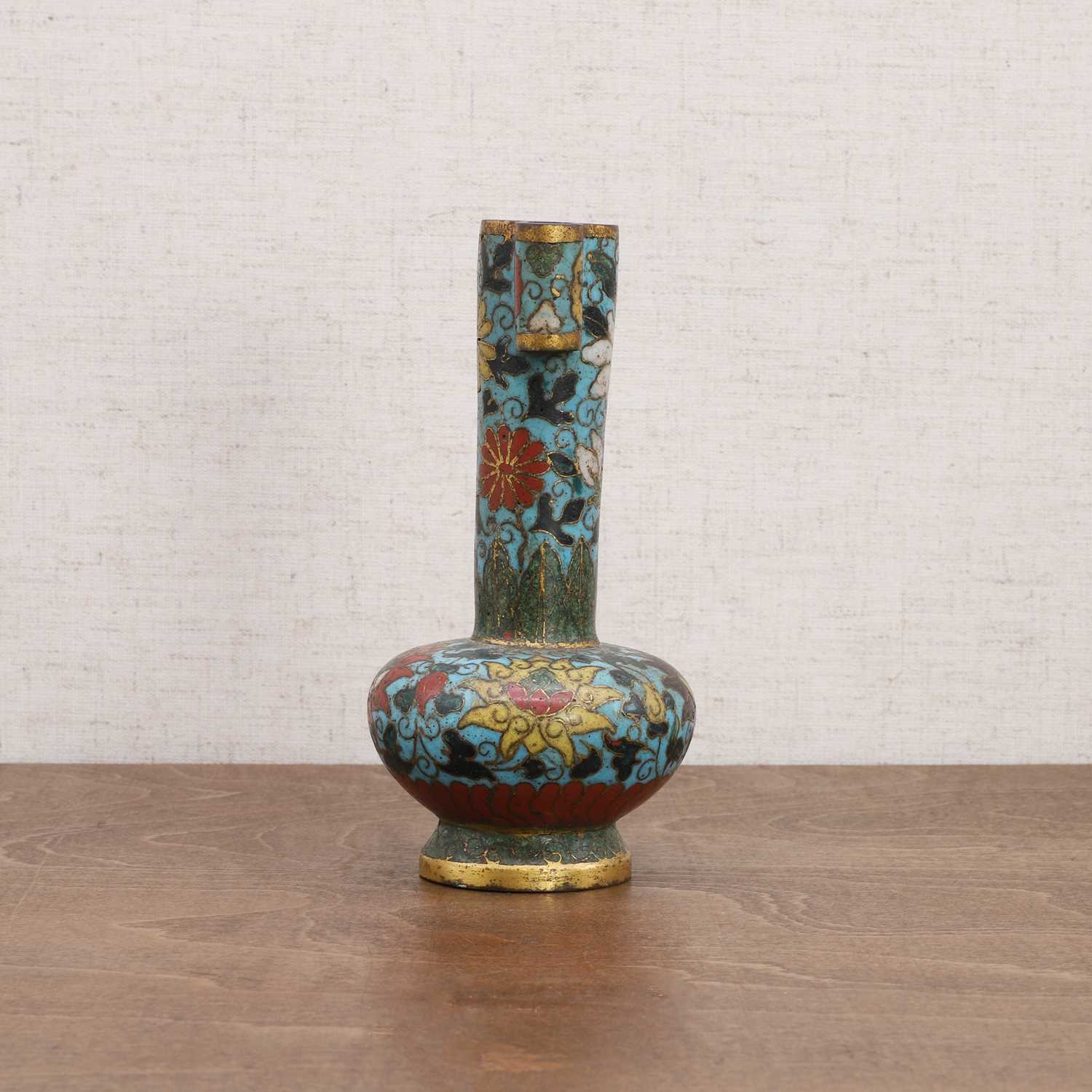 A Chinese cloisonné arrow vase, - Image 4 of 7
