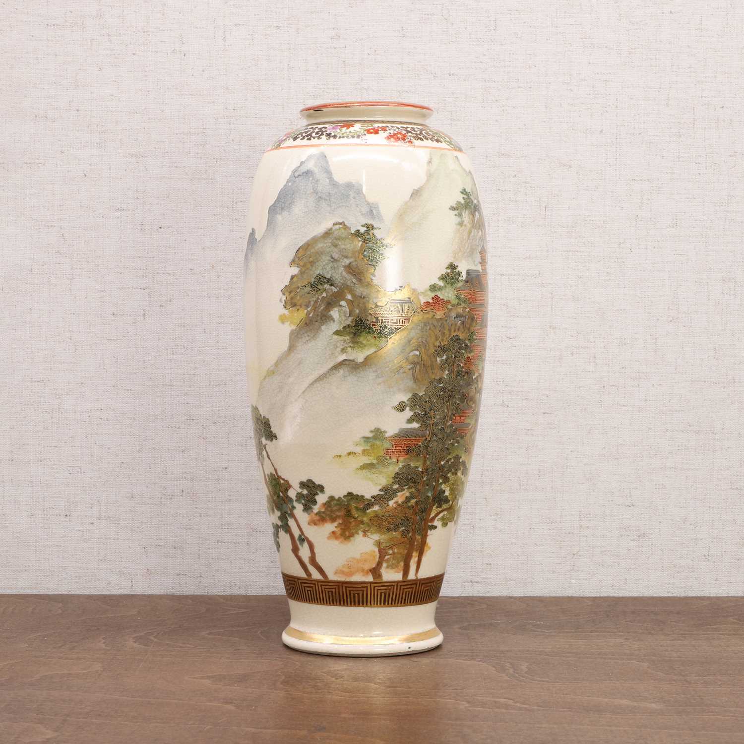A Japanese Satsuma ware vase, - Image 4 of 7