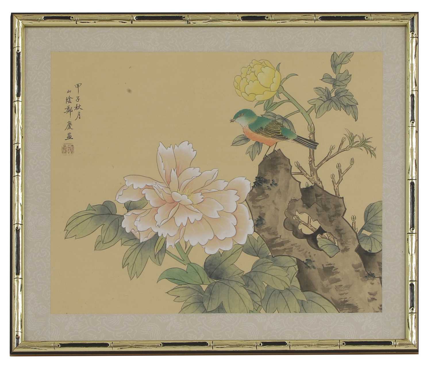A collection of twelve Chinese gouache paintings, - Image 16 of 25