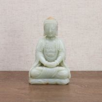 A Chinese jade Buddha,