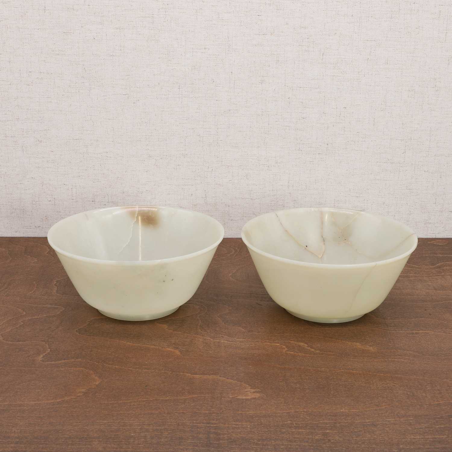 A pair of Chinese jade bowls, - Image 5 of 10