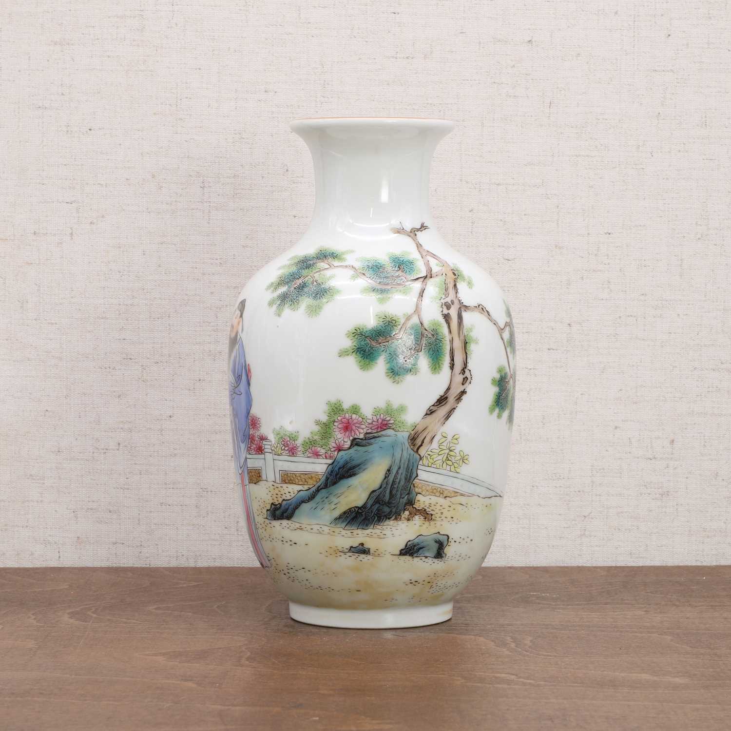 A Chinese famille rose vase, - Image 3 of 8