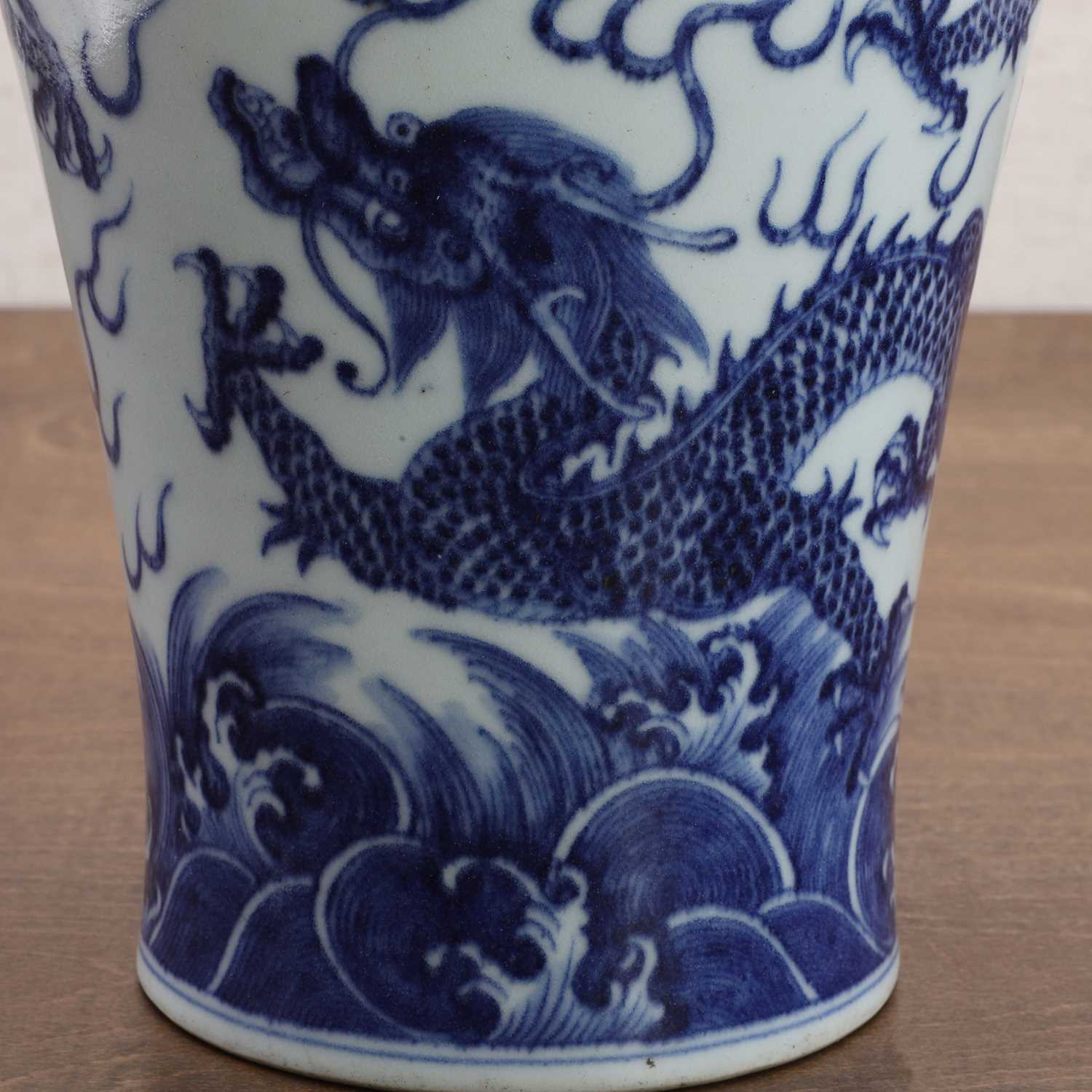 A Chinese blue and white meiping vase, - Image 9 of 12