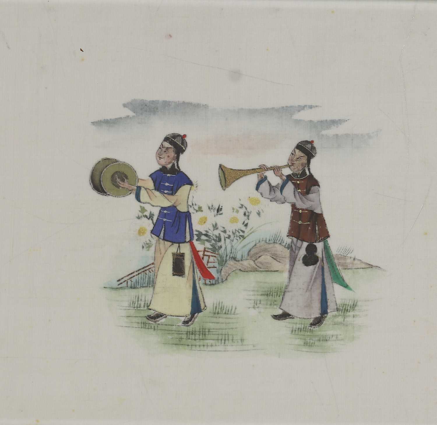 A collection of Chinese gouache paintings, - Image 6 of 8