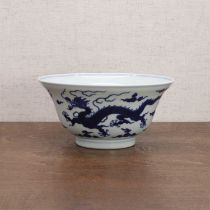 A Chinese blue and white bowl,