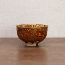 A Chinese marbled clay bowl,