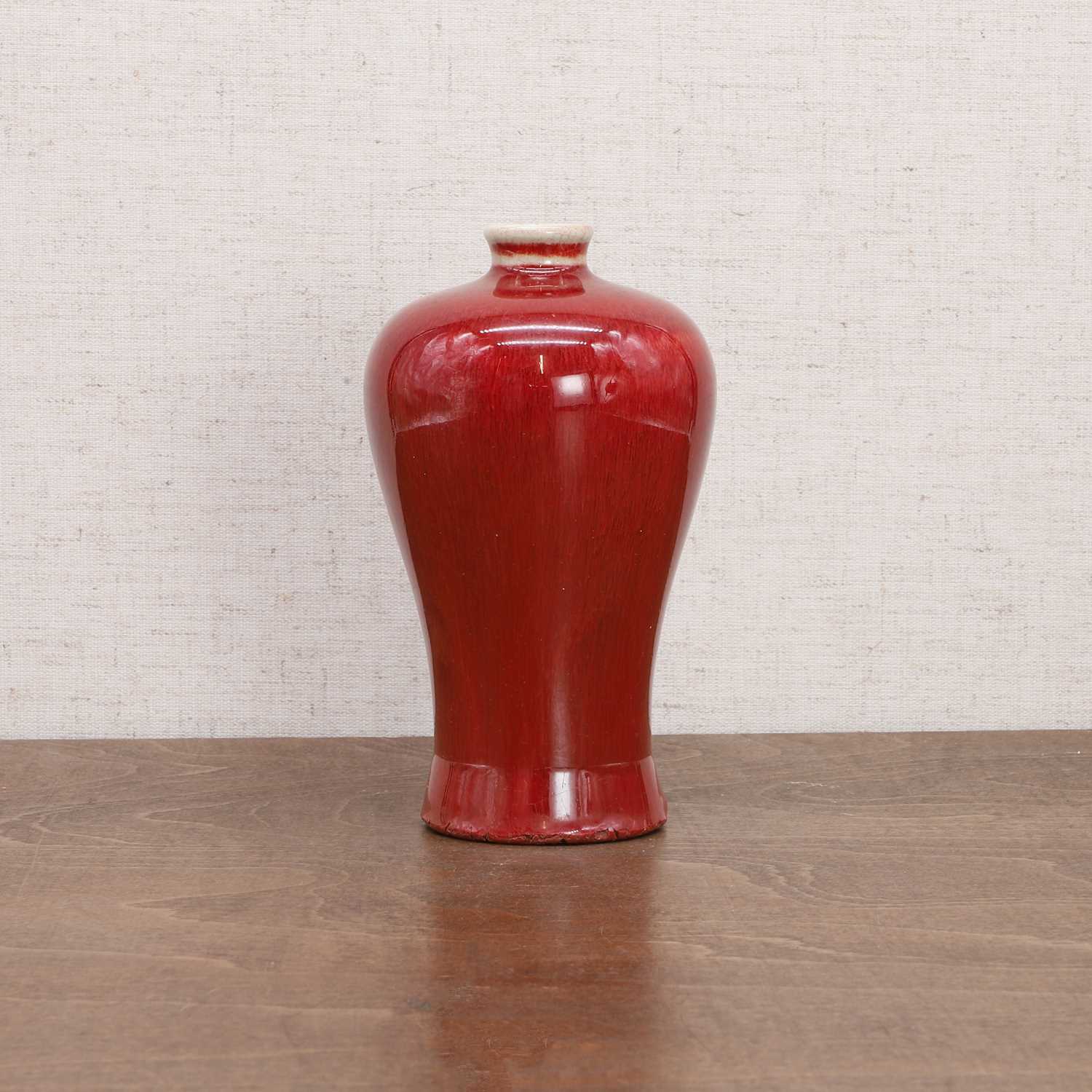 A Chinese flambé-glazed meiping vase, - Image 3 of 7