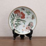 A Japanese porcelain plate,