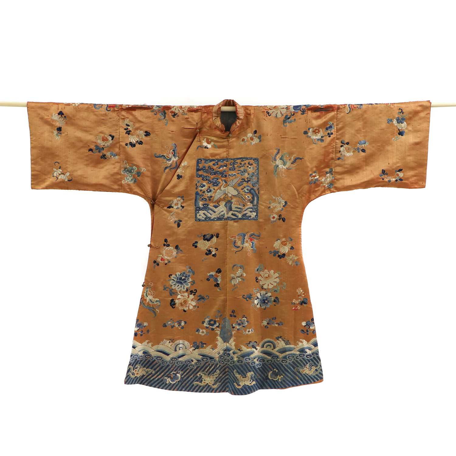 A Chinese embroidered robe,