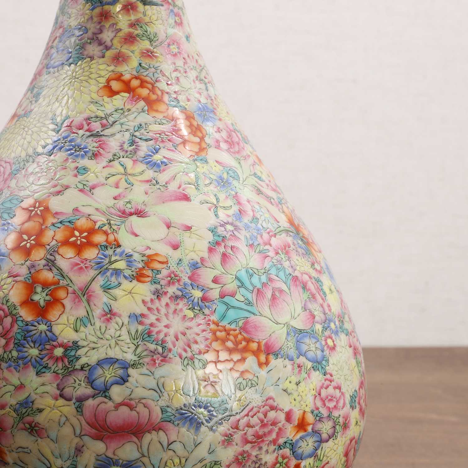 A Chinese famille rose yuhuchun vase, - Image 8 of 8