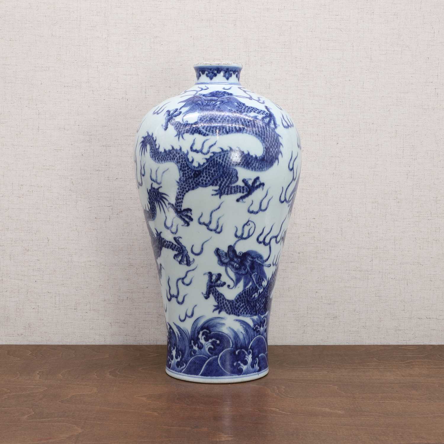 A Chinese blue and white meiping vase, - Image 3 of 12