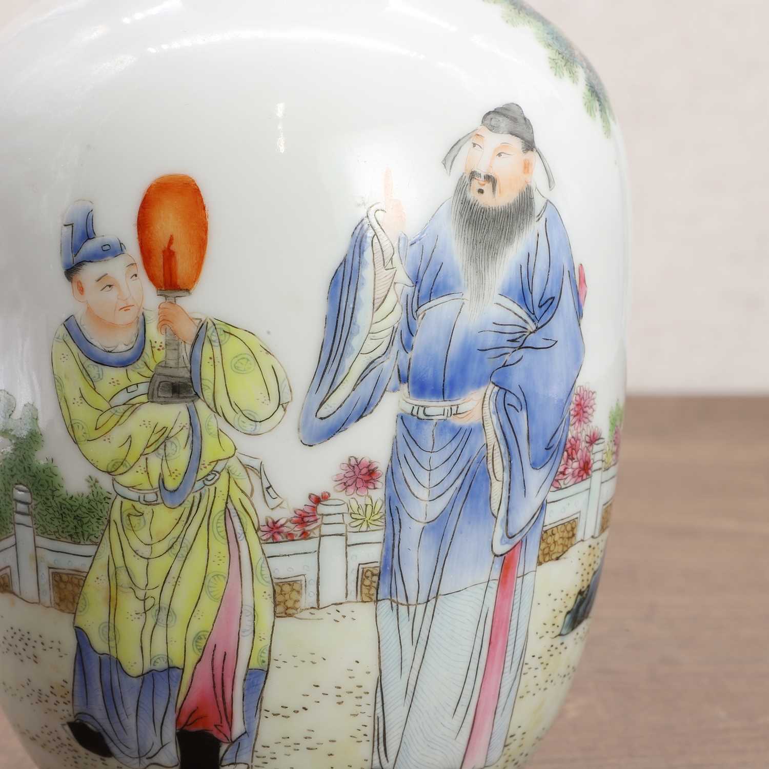 A Chinese famille rose vase, - Image 8 of 8