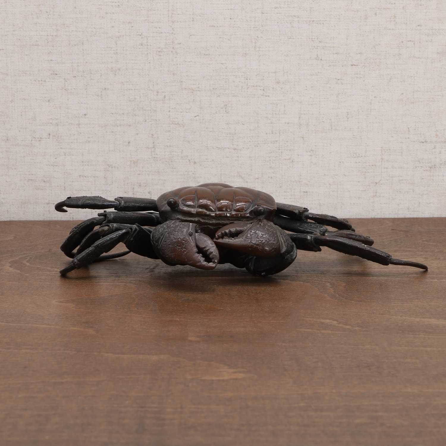 A Japanese bronze jizai okimono, - Image 8 of 14