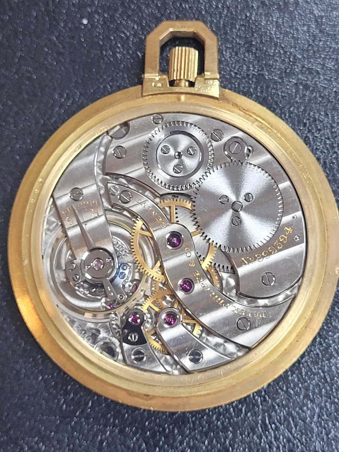 An 18ct gold Patek Philippe open faced pocket watch, - Image 7 of 12