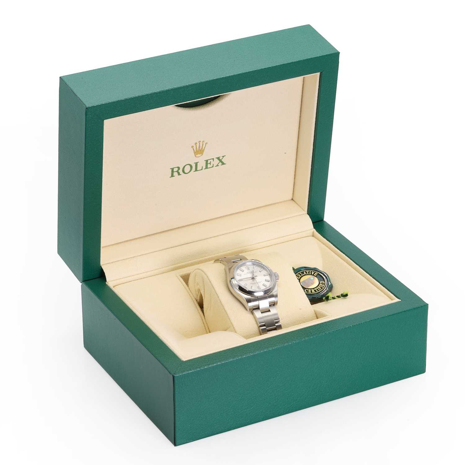 A ladies' stainless steel Rolex Oyster Perpetual automatic watch, c.2017, - Image 2 of 3
