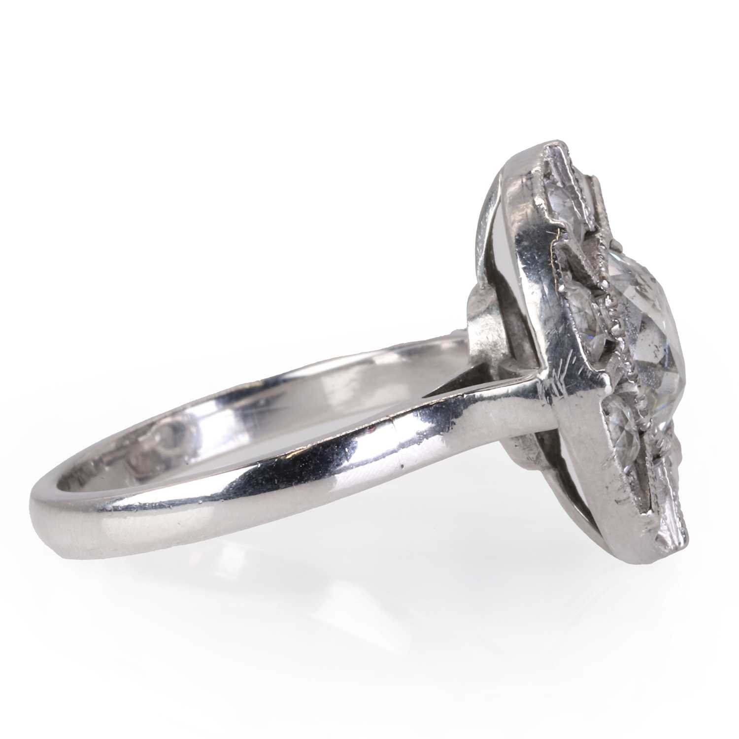 An Art Deco diamond panel ring, - Image 3 of 3