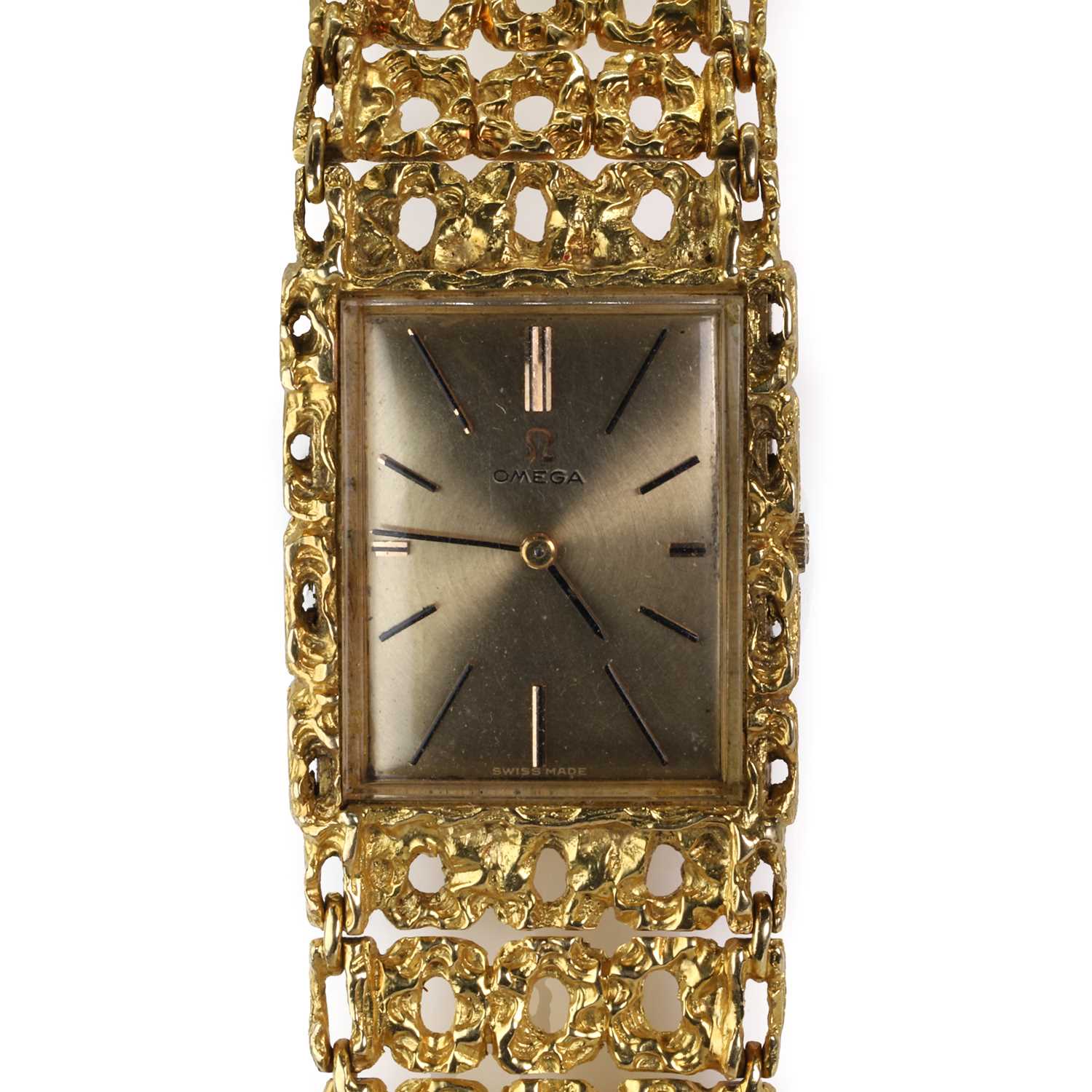 An 18ct gold Omega mechanical bracelet watch, - Image 3 of 6
