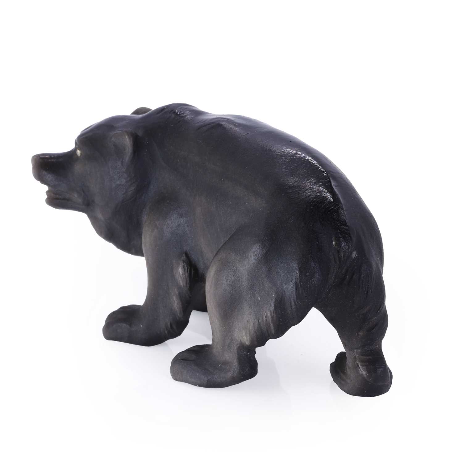 A hardstone model of a bear, probably by Fabergé, c.1900, - Image 4 of 5