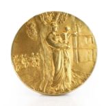 An 18ct gold Birmingham Civil Society medal, c.1929,